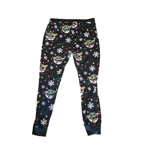Star Wars Pigiama Pantalone XL Donna Nero Natale Polsini Skinny Pull On - Foto 1 di 6