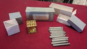Brass Dapping Block Doming Block 35mm Cube Half Spheres Holes Forming & Punches - Picture 1 of 7