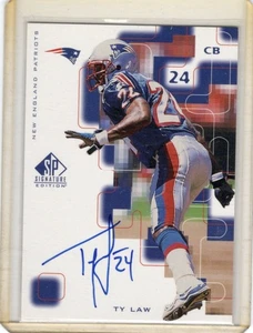 1999 SP Signature Edition Ty Law Autograph New England Patriots #TL Auto - Bild 1 von 2