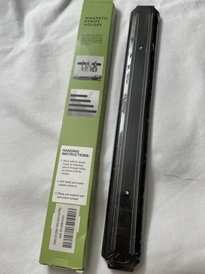 Magnetic Knife Holder New in Box 15in. Black - Image 1 of 4