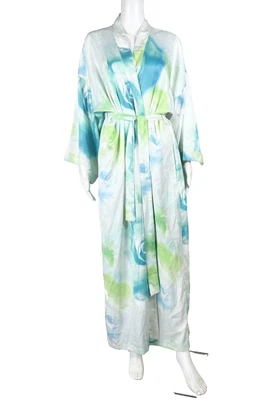 NATORI халат атласный цветочный печать новый с Ярлыками размер большой - NTSF - Изображение 1 из 4