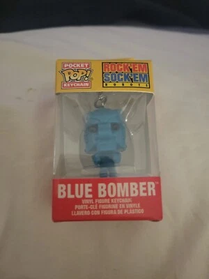 Funko Pocket POP! Keychain Figure - Retro Toys - BLUE BOMBER (Rock 'Em Sock 'Em) - Image 1 of 4