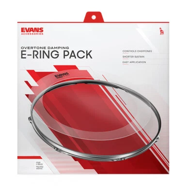 Evans E Ring Tom Set ER-STANDARD stoppt unerwünschte Drum Obertöne