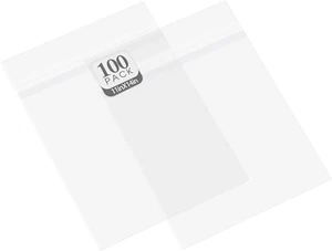 , Confezione da 100, Sacchetti Portaoggetti con Manicotti Cristalli Trasparenti Senza Acidi per - Foto 1 di 7