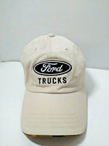 Ford Trucks Hat Adjustable Strap Tan Blue Oval Ford Camo Print Underneath  - Picture 1 of 12