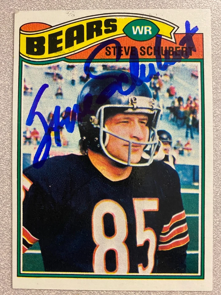 Steve Schubert signed CHICAGO BEARS card   1977 Topps - Image 1 of 1