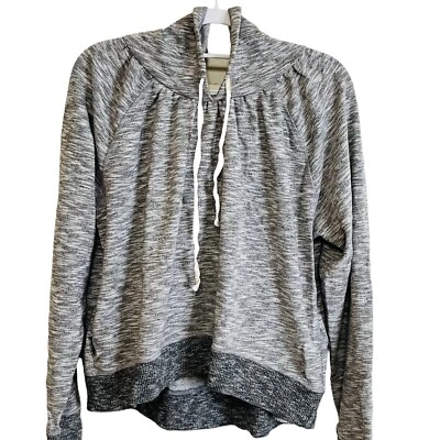 Sudadera con Capucha Gris Top Acanalado Suave Acogedor Victorias Secret M Lounge Foto 1 de 4