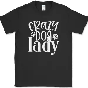 T-Shirt Crazy Dog Dame lustig Humor Neuheit - Bild 1 von 10