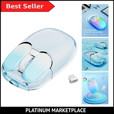 Transparent Shell Wireless Mouse - 3 Adjustable DPI Levels & USB Mini Receiver - Image 1 of 4