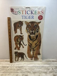 DK Vintage Tiger Window Stickers Dorling Kindersley 1995 New Old Stock - Picture 1 of 8