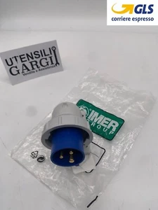 RICAMBIO SPINA A PARETE CEE 2X 16A + T IP67 PER ELEVATORE IMER - Imagen 1 de 3