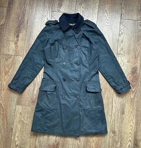 Barbour L1456 Valerie Trench Wachsmantel Zweireiher Navy Waxed Cotton England - Bild 1 von 24