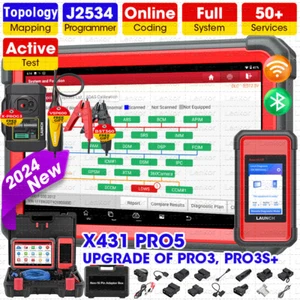 2024 LAUNCH X431 PRO 5 PAD V+ Car Diagnostic Scanner Tool Programming Key Coding - Picture 1 of 51