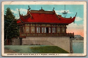 Postcard Newport RI c1926 Japanese Tea House Estate of Mrs. O. H. P. Belmont - Bild 1 von 2