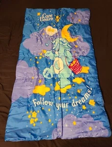 2003 Care Bear Child Kids Boy Sleeping Bag Follow Your Dreams Bedding. Clean - Picture 1 of 11