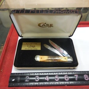 100th YEAR ANNIVERSARY 1891-1991 STAG 5254 CASE TRAPPER IBEW KNIFE - Picture 1 of 24