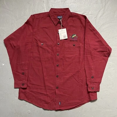 Camisa De Colección Patagonia 3 Temporadas 1995 Lino Pesca Bordado Campamento Caza Nueva Con Etiquetas L Foto 1 de 4