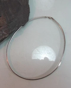 Kette Collier 925 Silber Art Schlange sehr elegant liegt gut an (211) - Picture 1 of 4