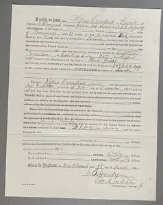 Black History US Civil War African American 84th USCT Silas Crawford - Picture 1 of 2