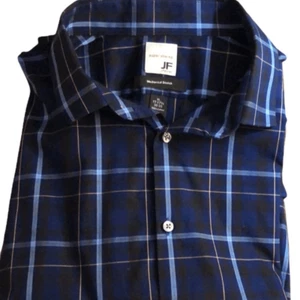 JF J.Ferrar shirt XL super slim fit 100% cotton Mechanical Stretch long sleeve - Picture 1 of 7