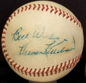 1960s HARMON KILLEBREW Single Signed Game OAL Reach Ball Twins Team vtg HOF - Picture 1 of 5