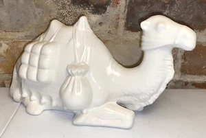 Vintage 1976 Holland Molde Brillante Marfil Cerámica Sentado Belén Camello - Imagen 1 de 3