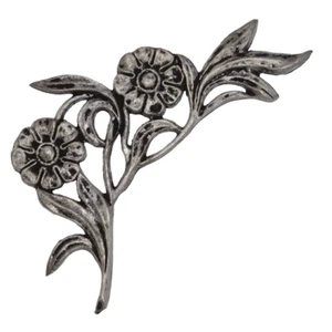 Fiore in fusione di alluminio rilievo ornamento per lapide tomba - Foto 1 di 1