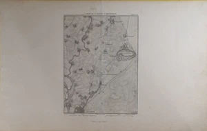 1859 Africa Heliopolis Egypt MAP Cairo Archeological Site M Thiers Antique C18-8 - Picture 1 of 3