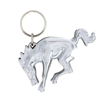 Chrome Ford Bronco Emblem / Logo Keychain w/ Bottle Opener - Image 1 of 4