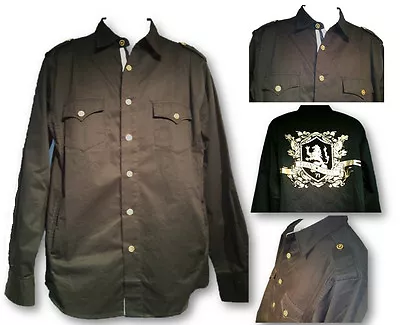 Mens Long Sleeve Black Shirt Hama, Size XL-XXL - Image 1 of 4