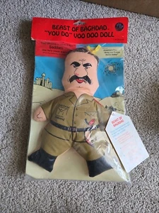 Vtg 1990s Unopened NOS Saddam Hussein Beast Of Baghdad Desert Storm Voodoo Doll - Picture 1 of 3