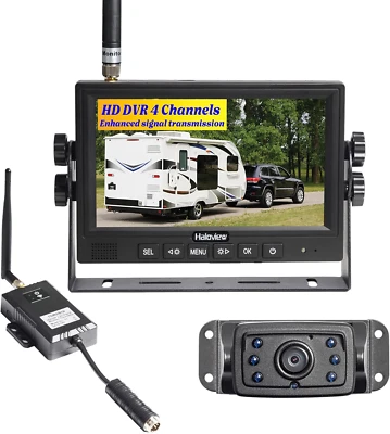 RD7-MINI 7'' 720P Wireless Backup Camera Range Dominator System - Image 1 of 4