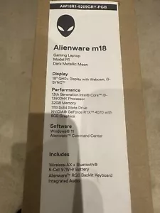 Alienware m18 Intel Gaming Laptop, 18-inch QHD+ - Picture 1 of 3