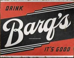 Barqs Root Beer Enseigne en métal étain soda décoration murale maison #2618 - Photo 1/1