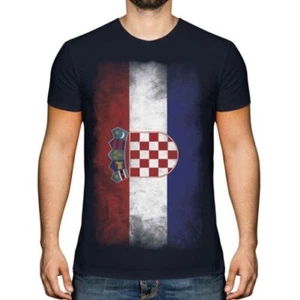 CROATIA FADED FLAG MENS T-SHIRT TEE TOP HRVATSKA FOOTBALL CROATIAN GIFT SHIRT - Picture 1 of 21