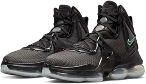 Nike LeBron 19 Black Men's Size 13US/ Anthracite Green Glow - CZ0203-001 - Picture 1 of 8