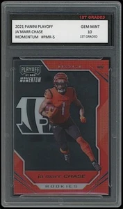 Ja'marr/Jamarr Chase 2021 Panini Playoff Momentum 1st Graded 10 Rookie Card RC - Bild 1 von 1