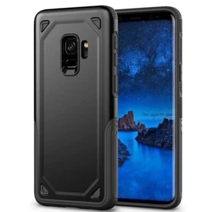 Galaxy S9 S9 Plus Silicona TPU Rígido PC Híbrido Blindaje Cubierta Protector de Pantalla de Vidrio - Imagen 1 de 15