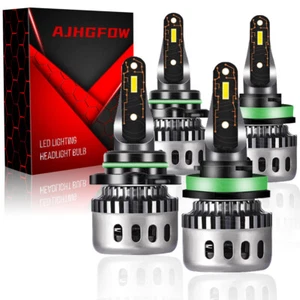 H11 9005 LED Headlight Bulbs Combo High Low Beam Bright Lamp Kit Replace Halogen - Picture 1 of 12