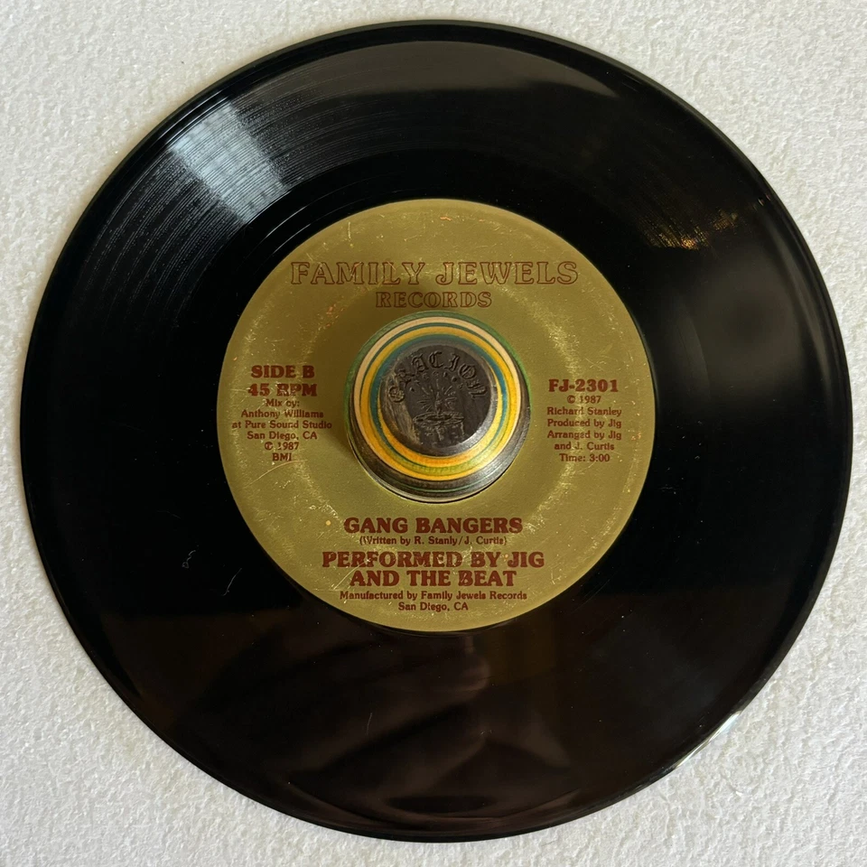 Jig And The Beat “Gang Bangers” Rare San Diego Electro Rap Random - Image 1 of 2