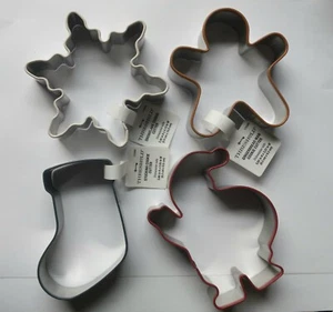 Target Threshold Christmas Cookie Cutters Santa Snowflake  Stocking Gingerbread  - Picture 1 of 10