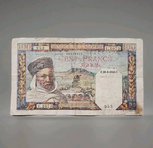 Argelia 100 céntimos francos 1942 Argelia - Imagen 1 de 6