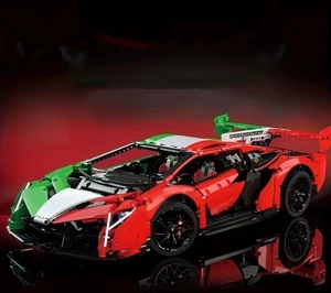 NISB Lamborghini Veneno 1:8 Scale Technic Set, Limited Edition Italian Colors - Picture 1 of 6