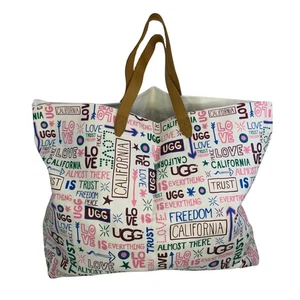 UGG California Love Canvas Beuteltasche Tasche Tragetasche langer Riemen und Griffe Reise  - Bild 1 von 7