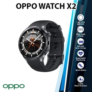 OPPO Watch X2 Android iOS Smartwatch (BLACK/2GB+32GB/AMOLED/Bluetooth/NEW) - Picture 1 of 8