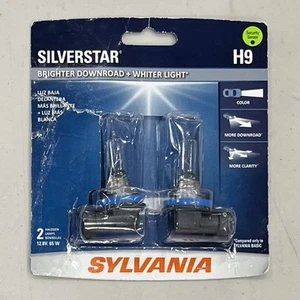 Sylvania H9 SilverStar High Performance Halogen Headlight Pair Set 2 Bulbs - Picture 1 of 3