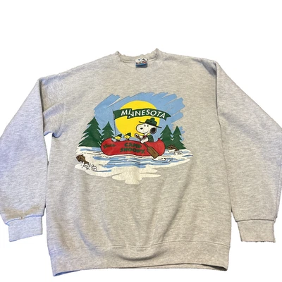 Vintage Camp Snoopy Shirt Mens Made USA M - Minnesota Knotts Peanuts 90s (READ) - Image 1 of 4