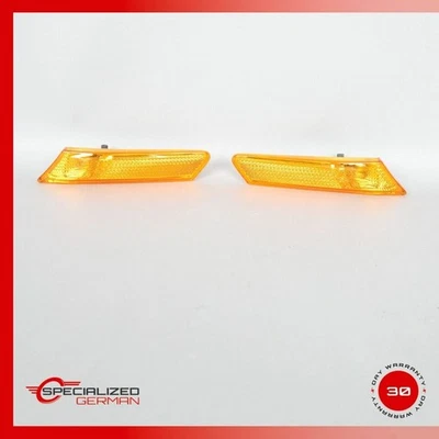 Porsche 987 Boxster Cayman Front Bumper Turn Signal Light Pair OEM Used - Image 1 of 4