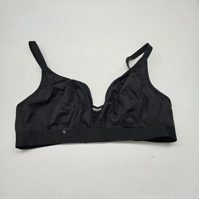 Cacique 女式文胸 14/16 黑色文胸无线表带可调节阅读 — 第 1/4 张图片