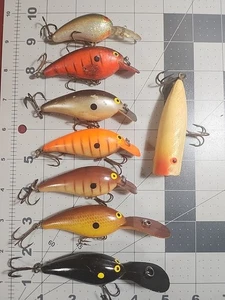 Vintage, Lot, Bill Norman, Lures, Crankbaits, Topwater, Bass, Fishing - Picture 1 of 4